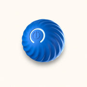 Blue IntelliRoll self-rolling pet ball for supervised dog and cat play - vivaessencepet