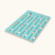 Blue pet cooling mat for instant heat relief, providing comfortable rest for dogs and cats in summer - vivaessencepet