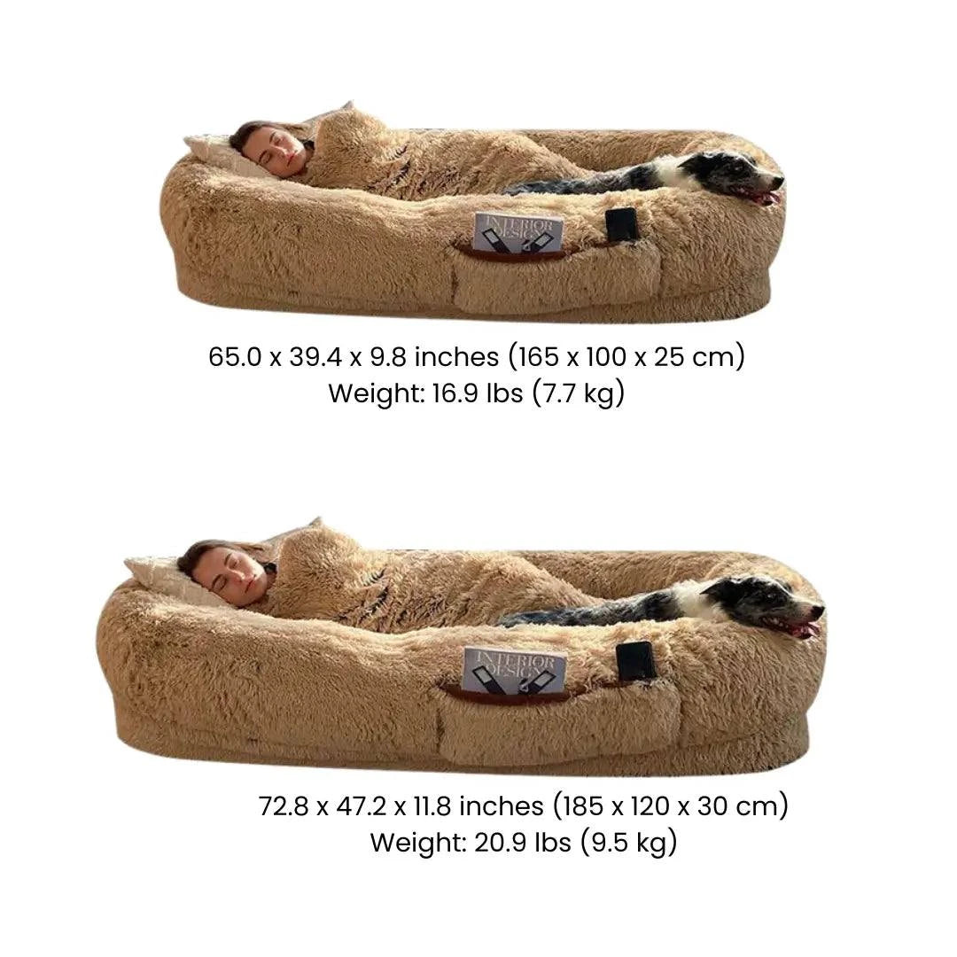 Human-Sized Dog Bed for You and Your Pet - -Viva Essence Pet