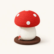 Arbre à griffer chat champignon fantaisiste avec corde en sisal naturel et dessus en velours moelleux - vivaessencepet