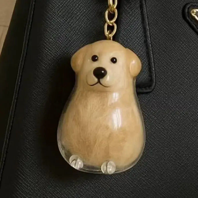 Llavero conmemorativo temático de raza con cápsula transparente para el pelo - vivaessencepet