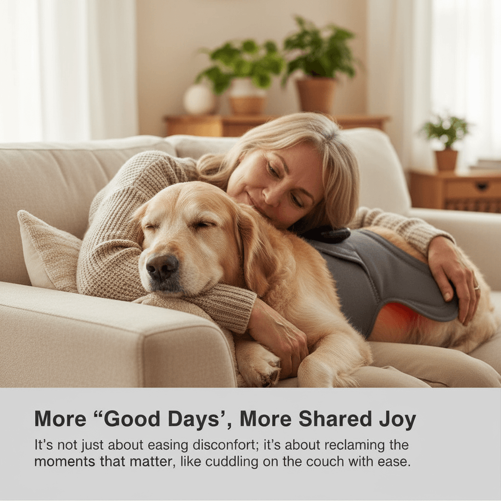 Soothing Red Light Pet Wrap for Joint Support - -Viva Essence Pet