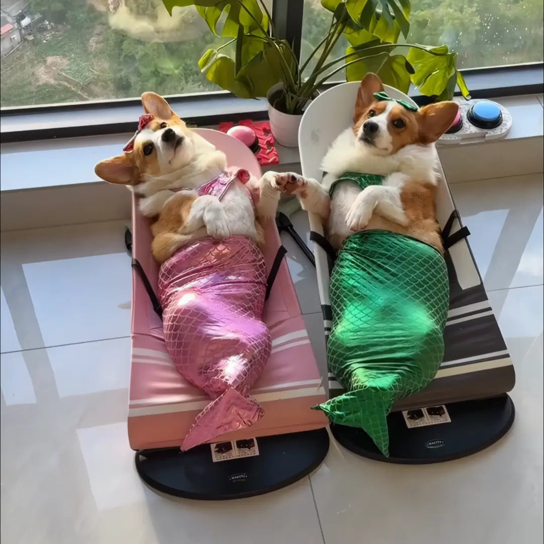 Whimsical Mermaid Pet Costume for Dogs & Cats - -Viva Essence Pet