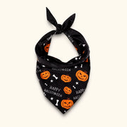 Bandana d'Halloween pour chien à la fois effrayant et mignon, avec des imprimés festifs pour un costume pour animal confortable - vivaessencepet