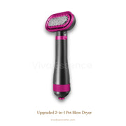 PetPulse 2-in-1 pet grooming dryer and gentle deshedding brush for easy dog and cat care - vivaessencepet