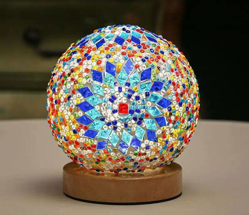 Elegant Floral Glass Night Light - Ambient Art Decor - -Viva Essence Pet