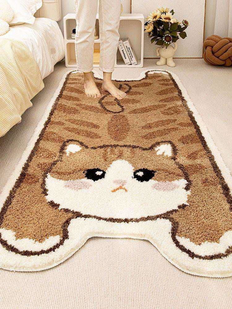 Playful Cat-Shaped Area Rug for Pet Lovers | Whimsical Decor - -Viva Essence Pet