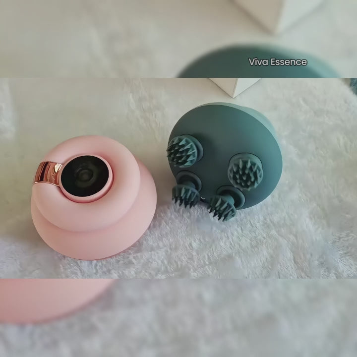 Near-silent electric dog massager offering gentle kneading for pet anxiety relief at home - vivaessencepet