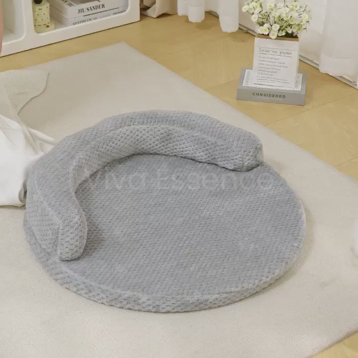Supportive joint support dog bed filled with veterinary-approved PP cotton for arthritic senior pets - vivaessencepet