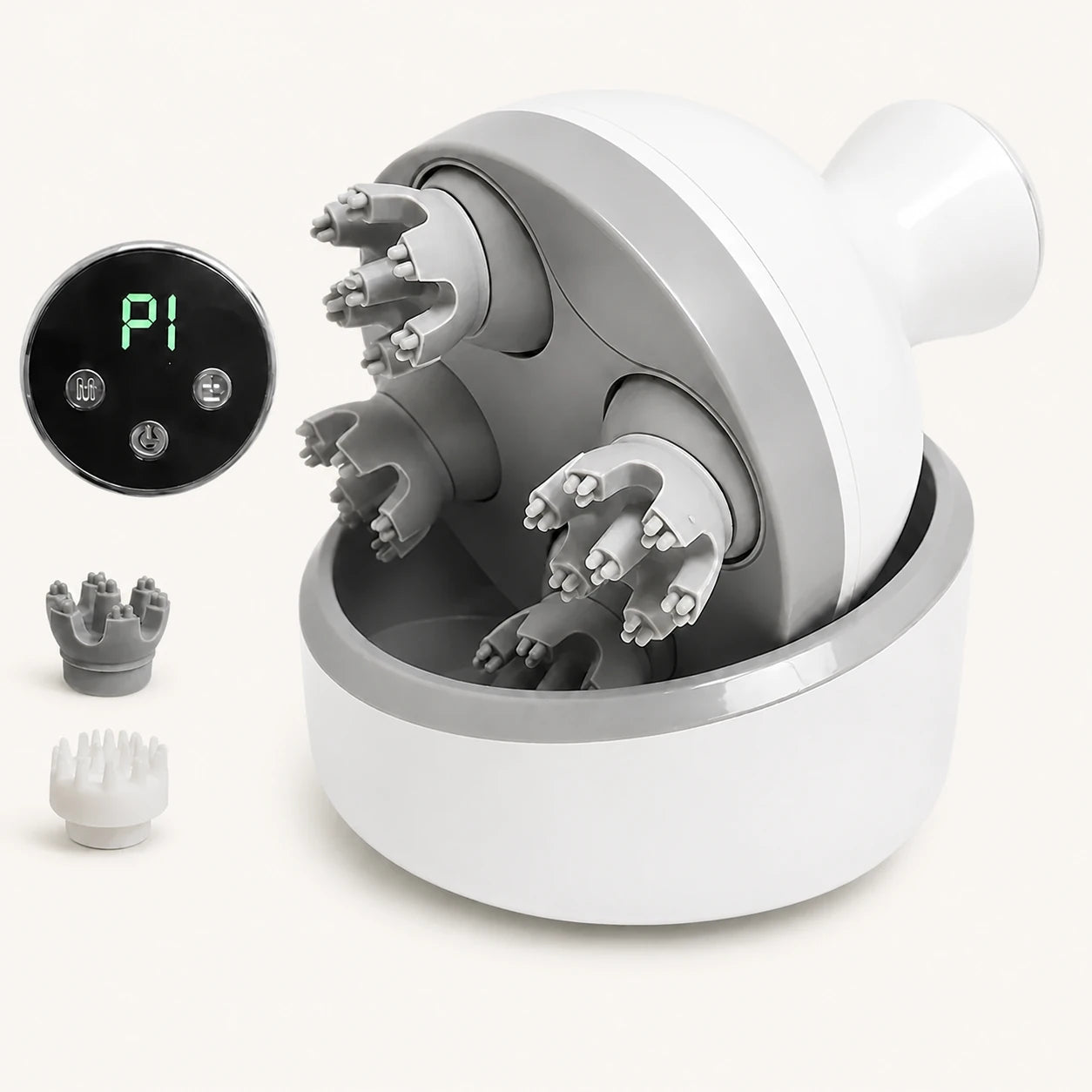 Viva PetZen pet massager with interchangeable heads and display