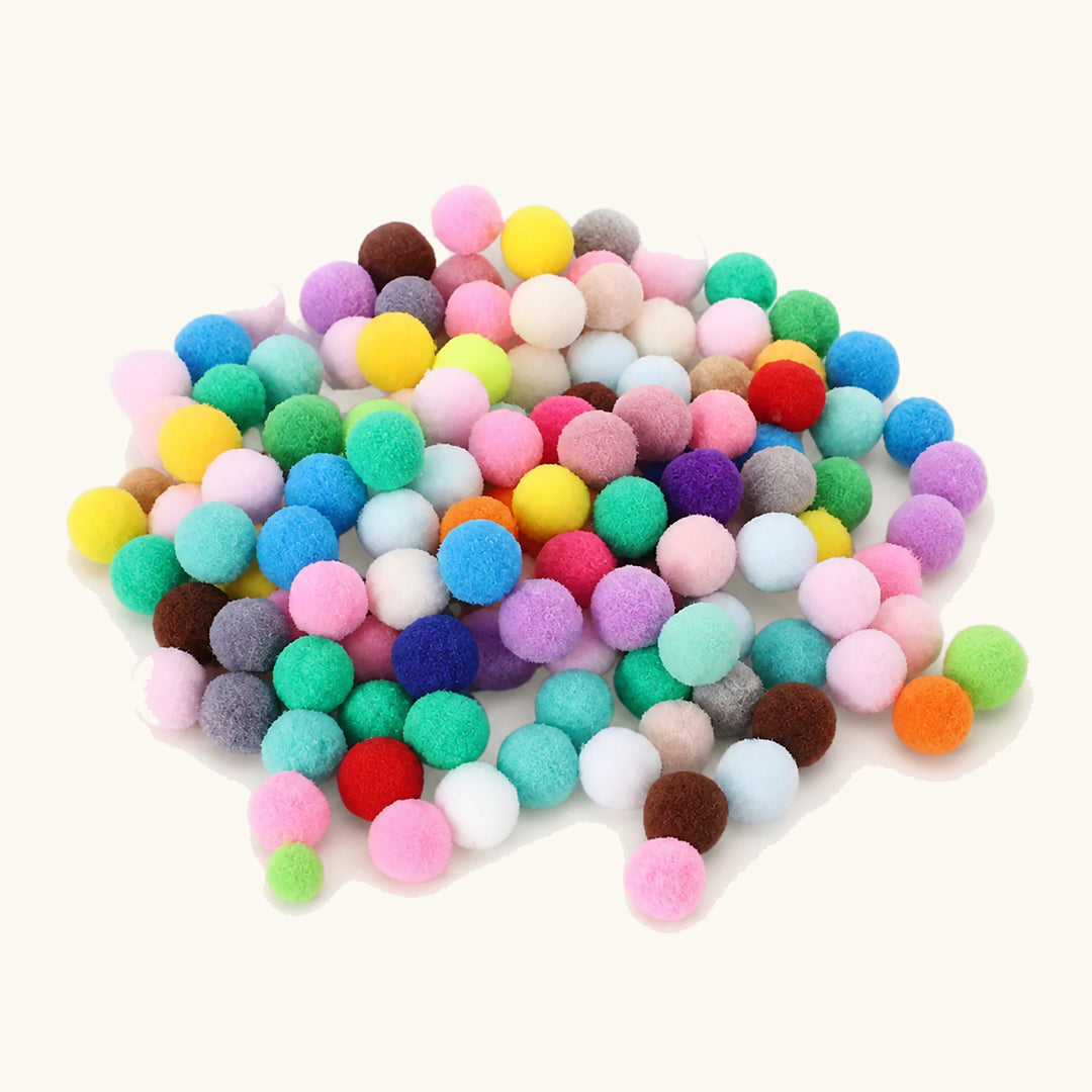 Bolas de repuesto de felpa multicolores para el lanzador de bolas para gatos