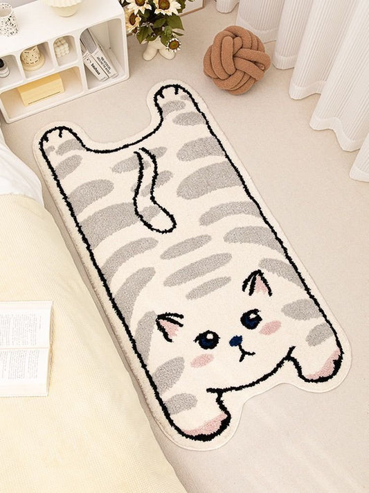 The Story of Whimsical Whiskers Cat Rug-Viva Essence