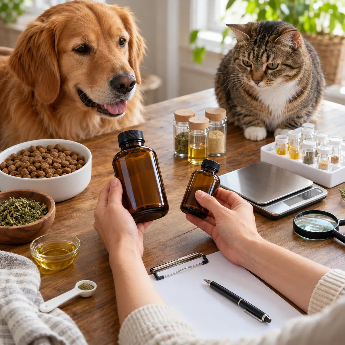 Liste de contrôle de la qualité des produits pour animaux