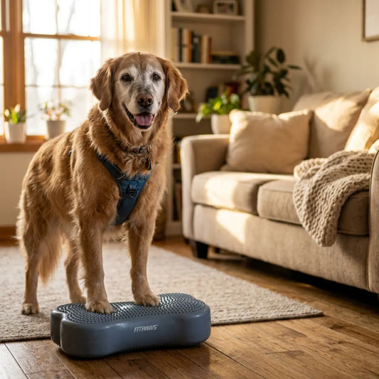 Propriozeptionstraining für ältere Hunde: Einfache Balanceübungen für mehr Stabilität zu Hause