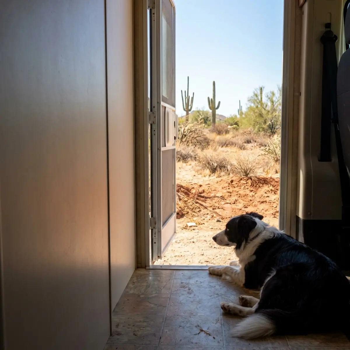 Hunde im Wohnmobil ohne Klimaanlage kühl halten: Der komplette Off-Grid-Sicherheits- & Komfortleitfaden