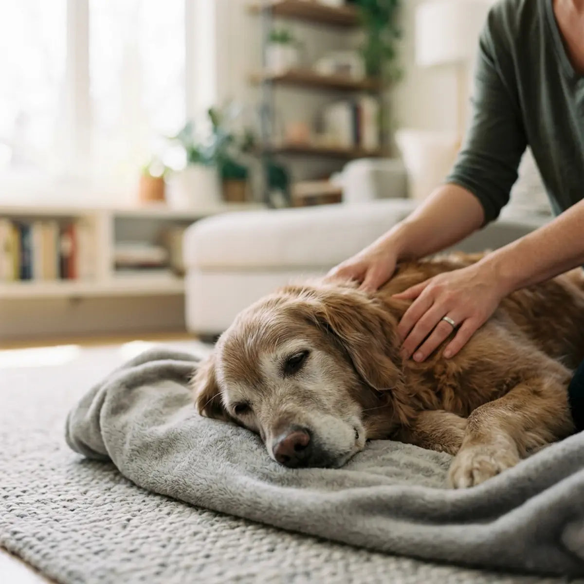 Testámos a Libertação Miofascial Canina para Cães Seniores