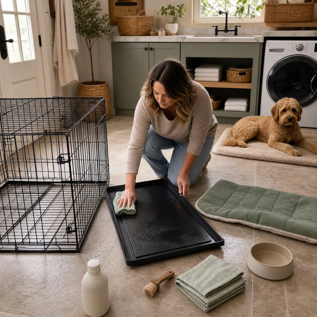 How to Clean a Dog Crate Safely, Material by Material