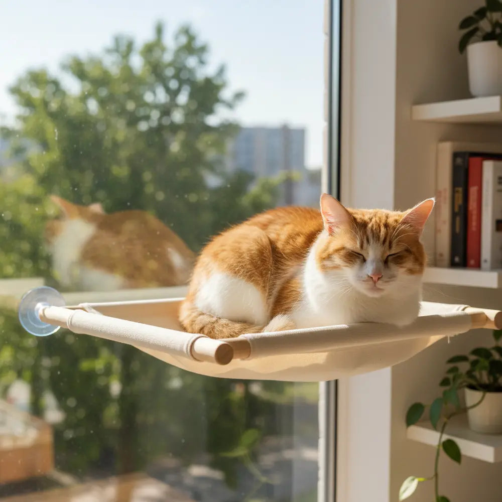 Banco de janela para gatos DIY: truques fáceis para inquilinos-Viva Essence Pet