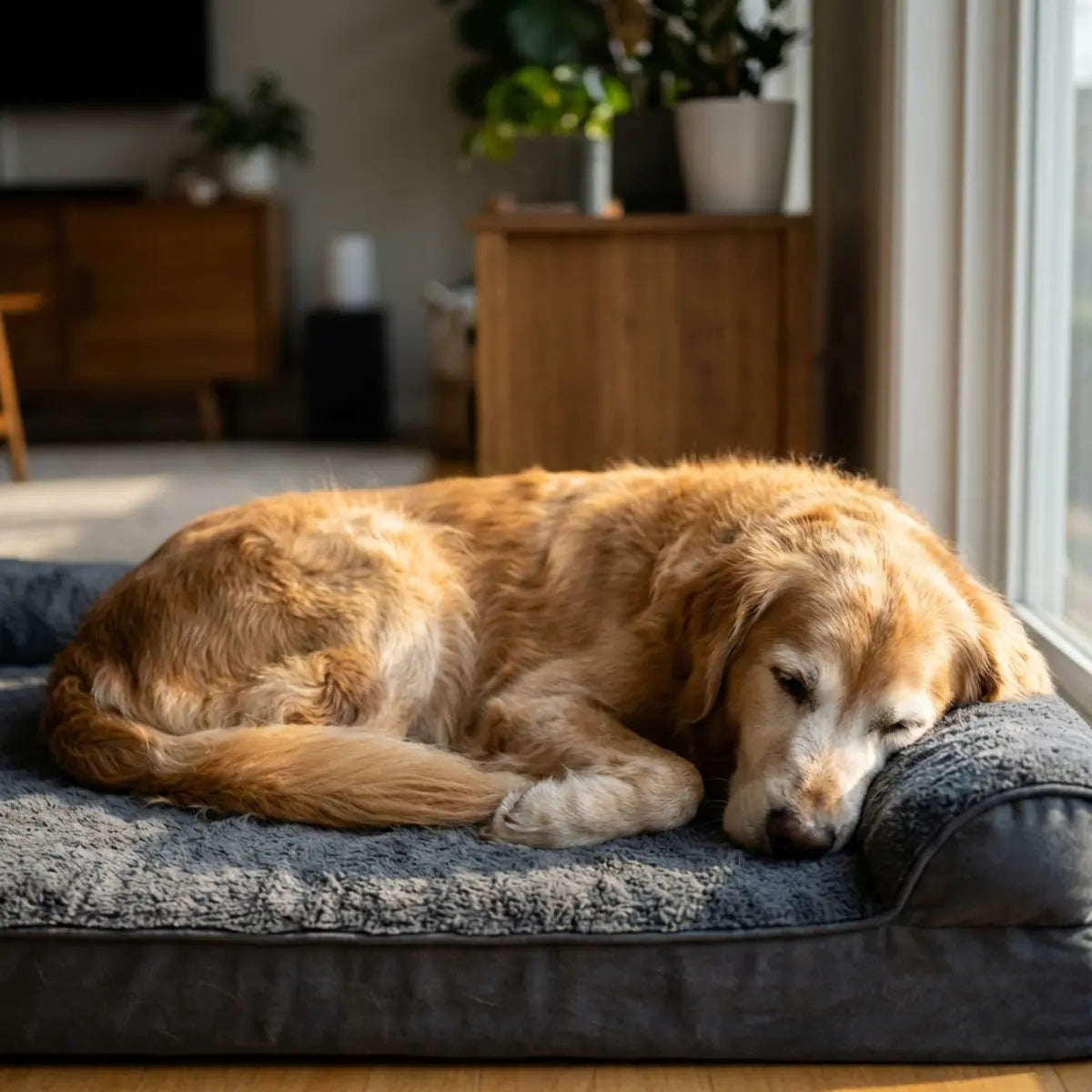 Cama ortopédica para displasia da anca em cães: guia de conforto e recuperação