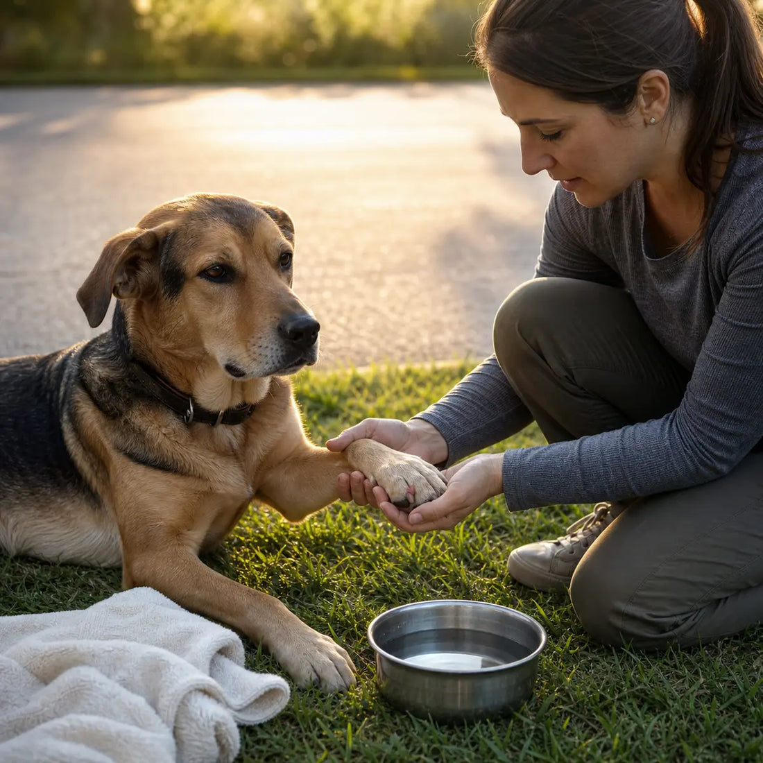Burned Dog Paw Pads From Hot Pavement: First Aid, Healing, and Prevention