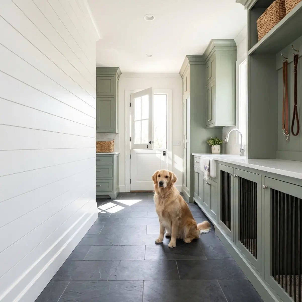 Como Criar um Mudroom para Cão Elegante e Resistente à Sujidade