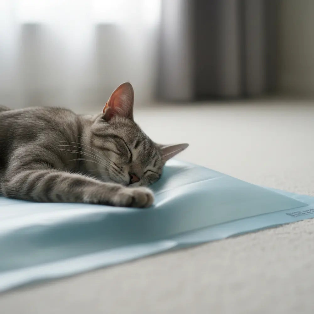 Alfombrillas refrescantes vs. camas de agua para gatos - Viva Essence Pet