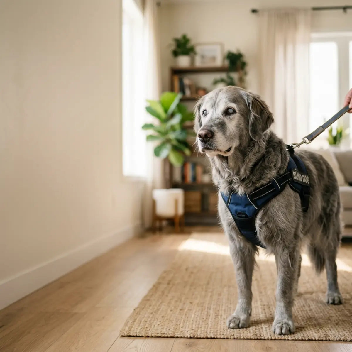 Passformtest für Geschirre blinder Hunde: sicherer unterwegs