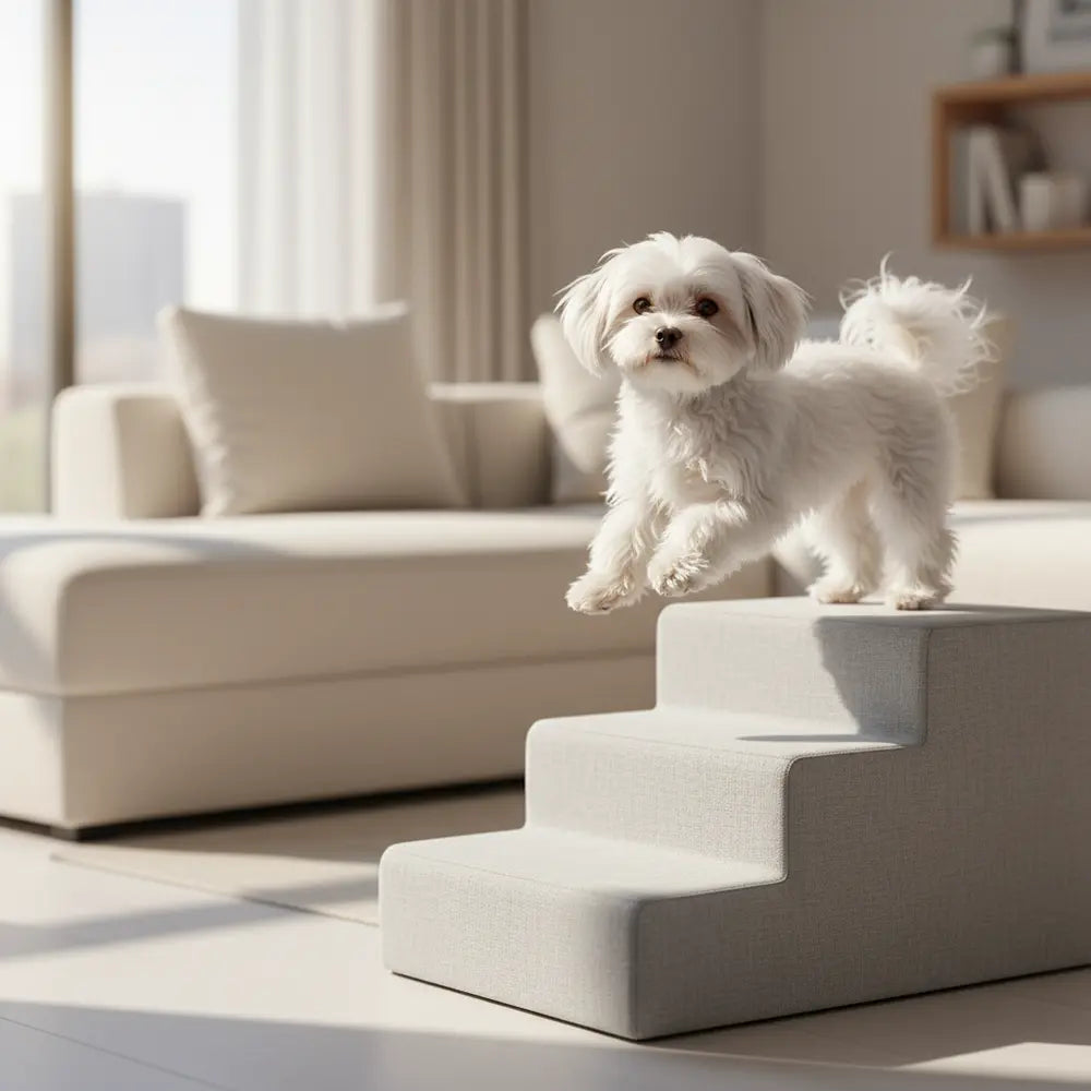 Best Dog Steps for Small Dogs: Foam vs Plastic Guide-Viva Essence Pet