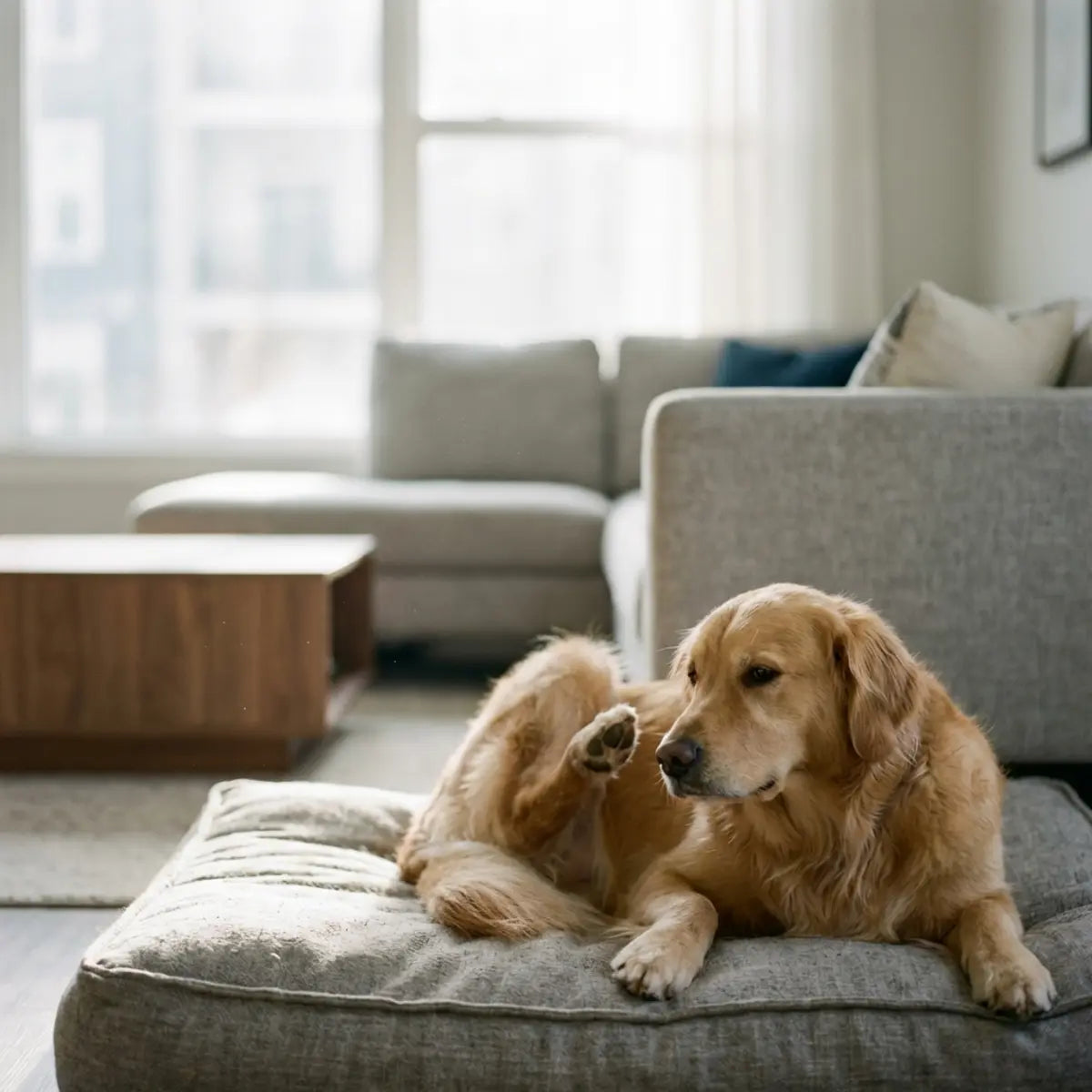Veroorzaakt het bed van uw hond huidirritaties?