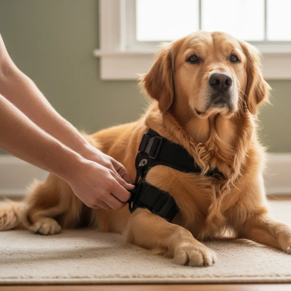 So passen Sie eine Hundekniebandage richtig an und verwenden sie - Viva Essence Pet