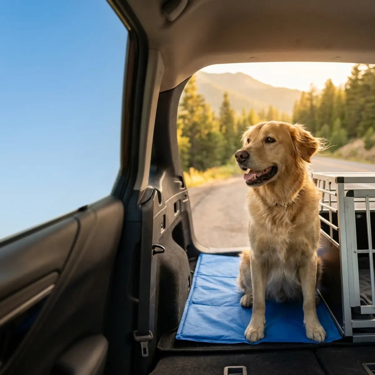 So hältst du deinen Hund auf Reisen kühl