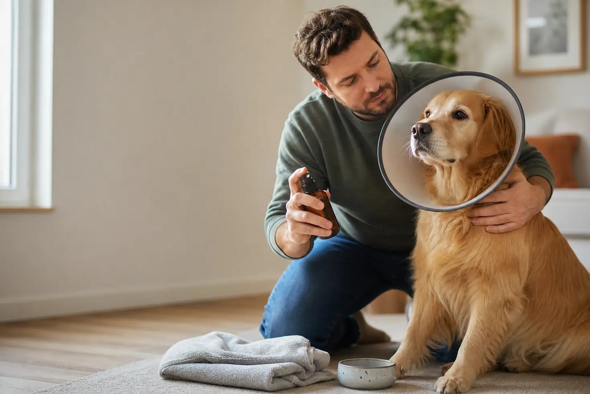 Nach tierärztlichen Empfehlungen: Sicherheit natürlicher Sprays gegen Hotspots beim Hund