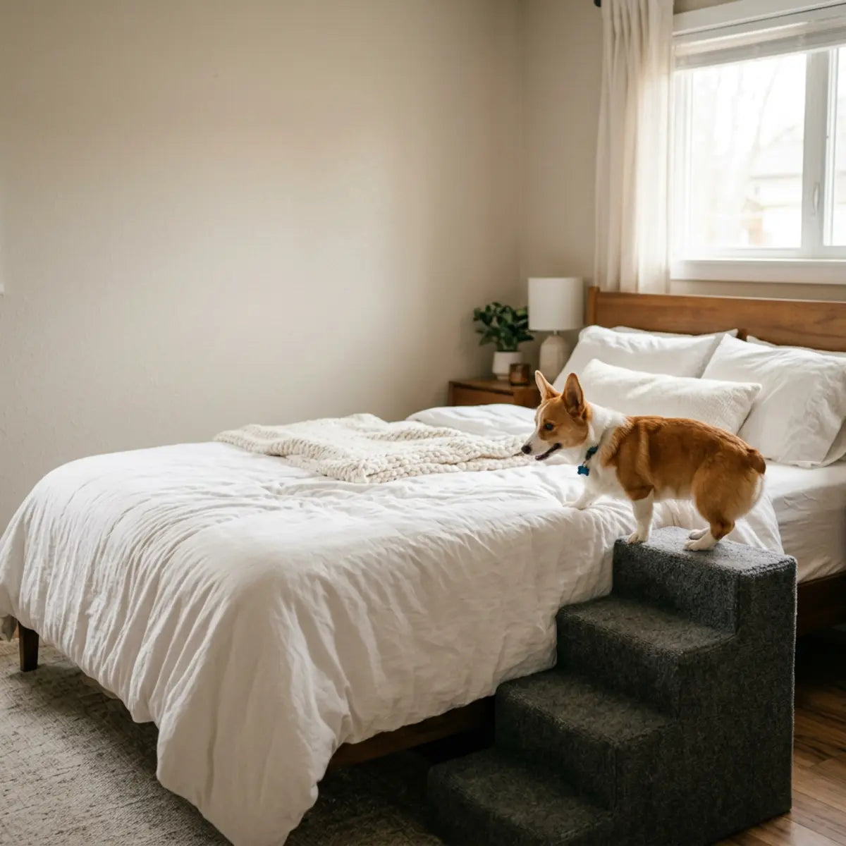 Wir haben Hundetreppe für ein 30-Zoll-Bett vermessen: Leitfaden zur Neigung