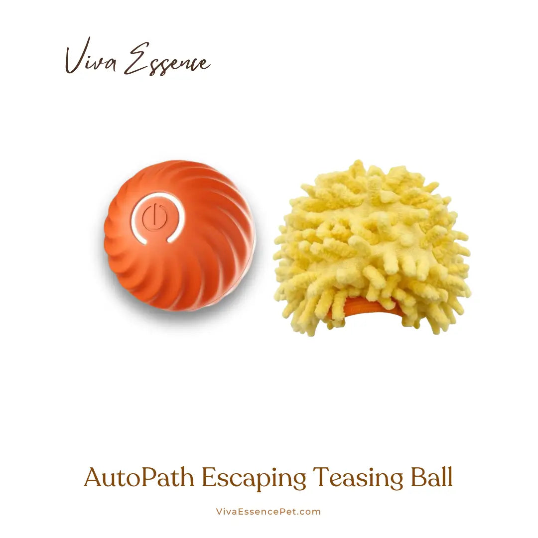 Automated Path Escaping Teasing Ball - Orange Sea Urchin Cover Viva Essence