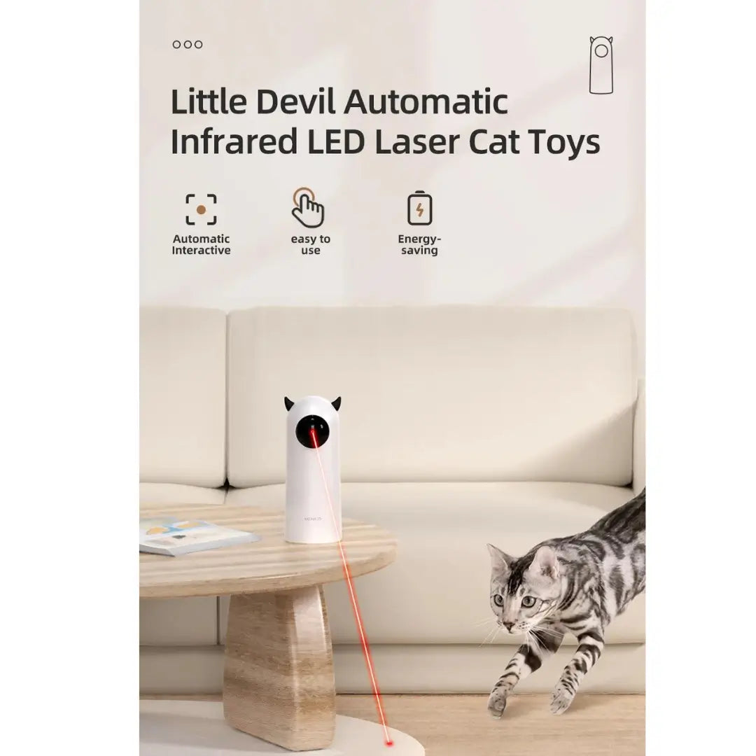 Automatic Interactive LED Laser Cat Toy - Viva Essence