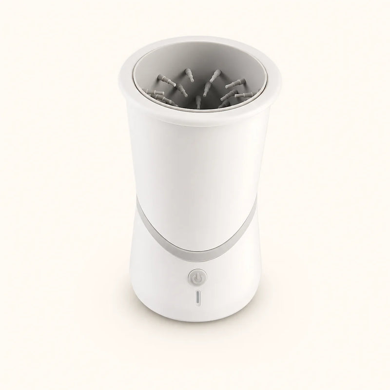 PawPod automatic dog paw cleaner cup for muddy paws after walks - vivaessencepet