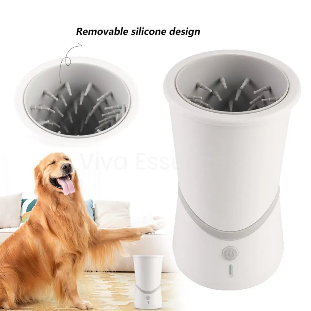 Portable dog paw cleaner cup for sand salt and outdoor mess - vivaessencepet