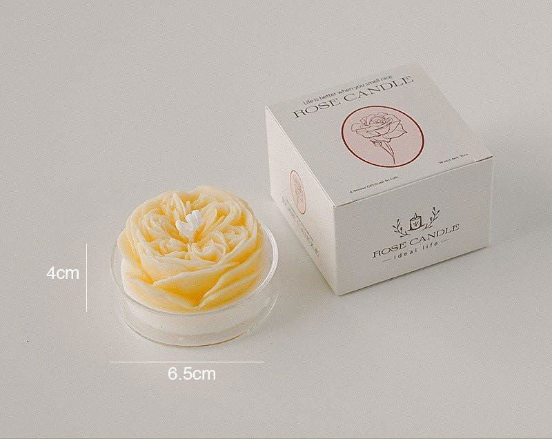 Blossom Whisper Aromatherapy Candle Sets - Rose Candle Yellow (Fragrance: Chamomile) Viva Essence