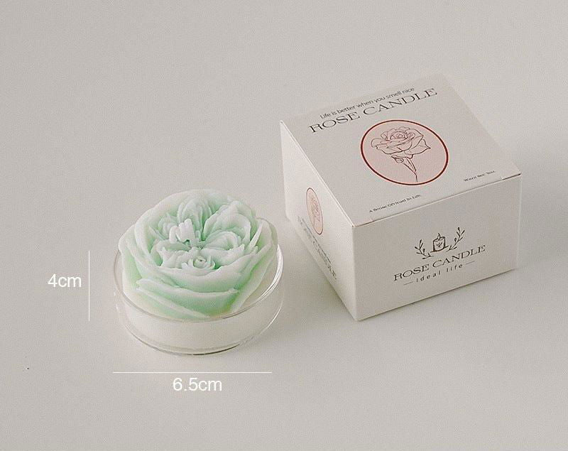 Blossom Whisper Aromatherapy Candle Sets - Rose Candle Green (Fragrance: Salvia Officinalis and Sea Salt) Viva Essence