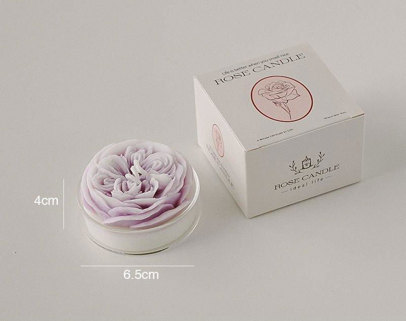 Blossom Whisper Aromatherapy Candle Sets - Rose Candle Purple (Fragrance: French Lavender) Viva Essence