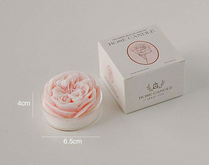 Blossom Whisper Aromatherapy Candle Sets - Rose Candle Pink (Fragrance: Peach Oolong) Viva Essence