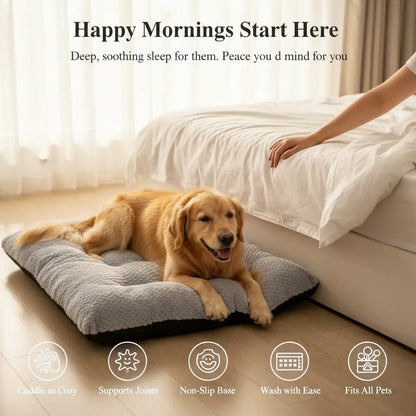 Calming Plush Haven Luxe Pet Bed - -Viva Essence Pet