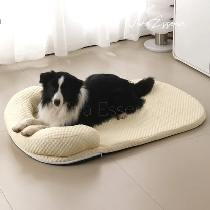 ChillBuddy Pet Cooling Bed: Cool Comfort Deluxe - Beige Viva Essence