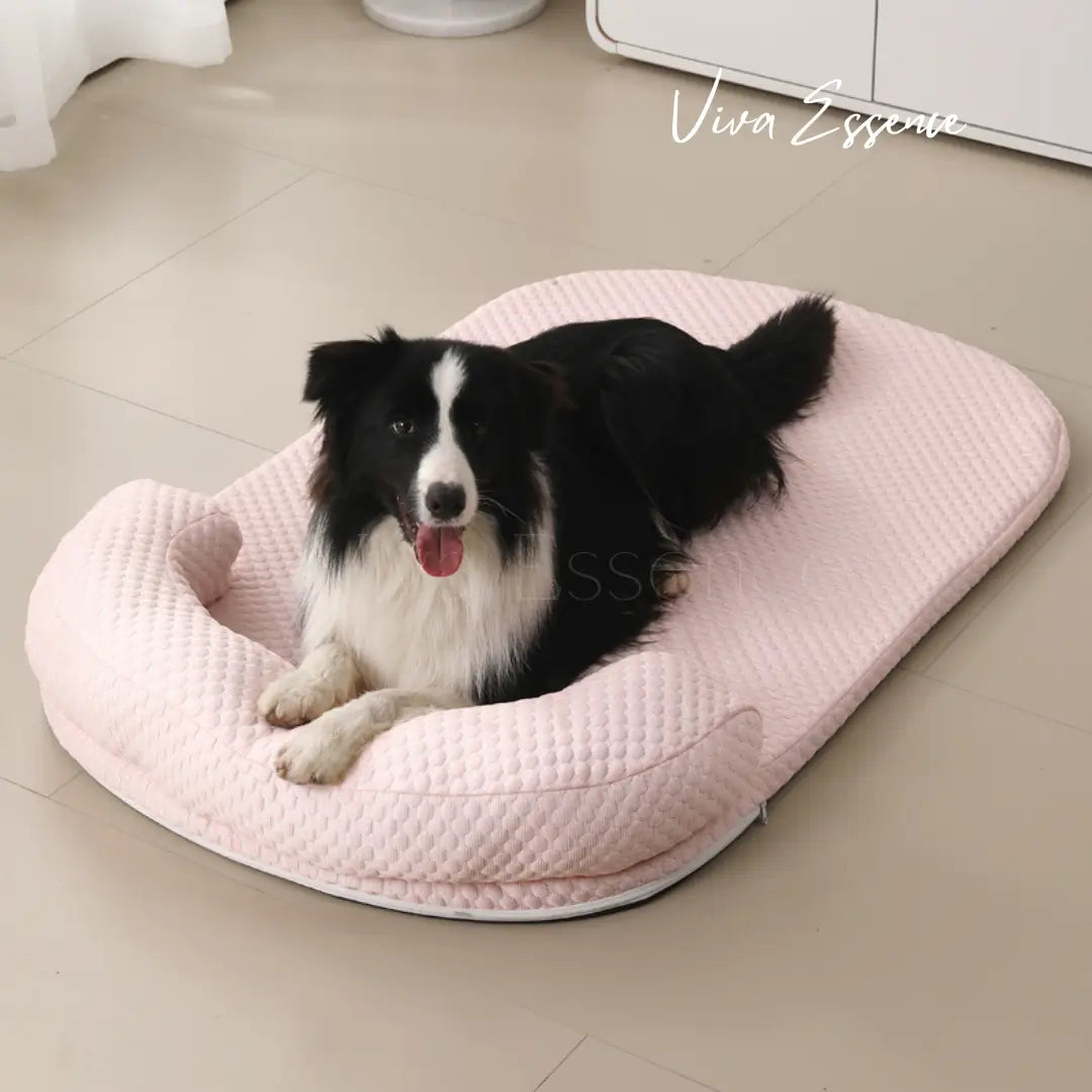 ChillBuddy Pet Cooling Bed: Cool Comfort Deluxe - Pink Viva Essence