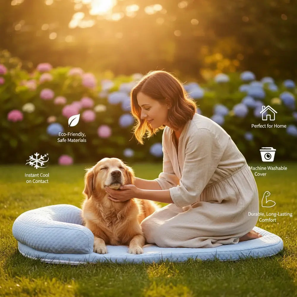 Chillbuddy Oasis Cooling Pet Bed - -Viva Essence Pet