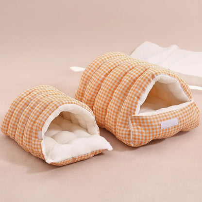 Cozy Cave Pet Bed for Security & Warmth - -Viva Essence Pet