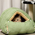 Lit Cozy Cave pour chats et petits chiens qui aiment les espaces chauds et couverts - vivaessencepet