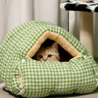 Cozy Cave Pet Bed for Security & Warmth - -Viva Essence Pet