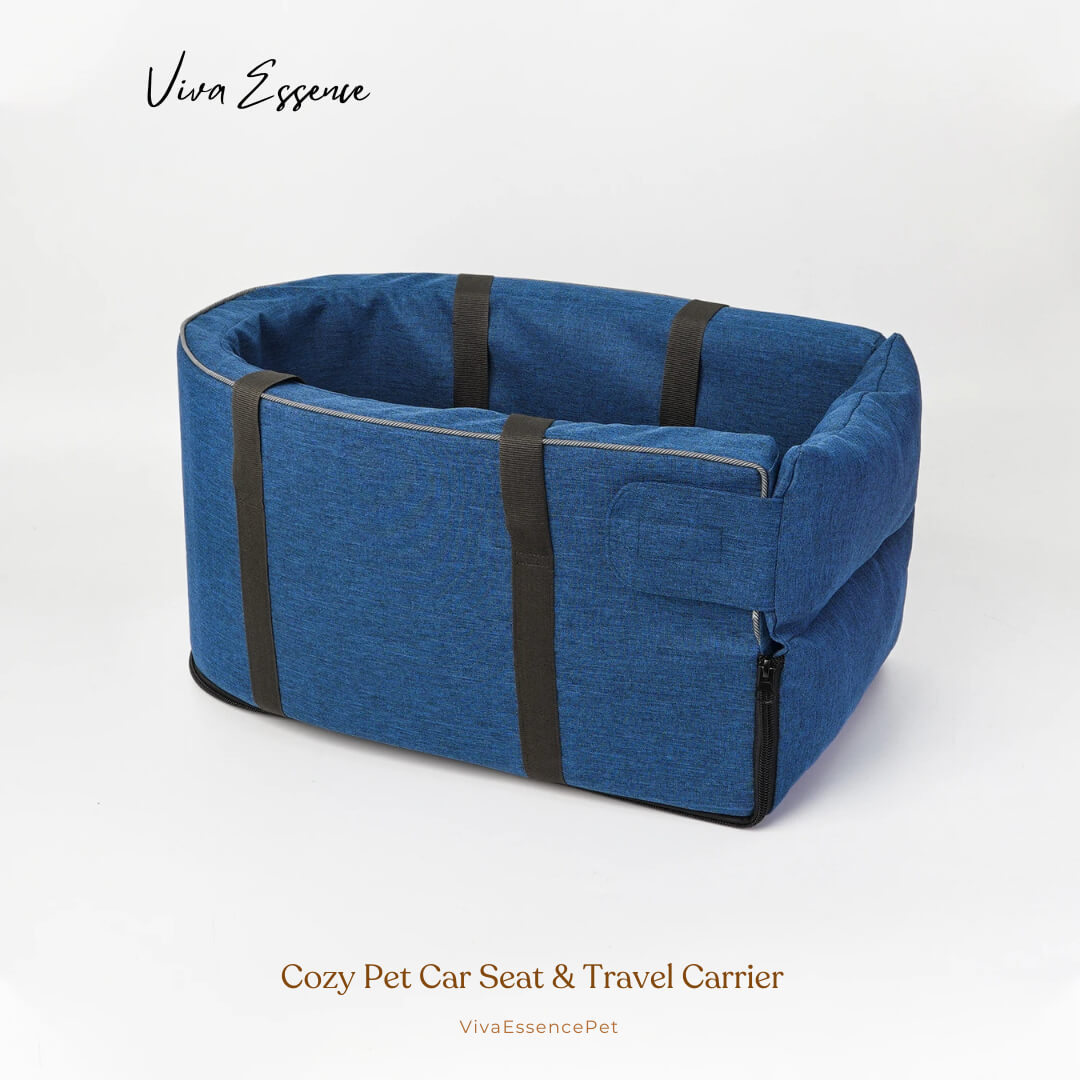 Waterproof portable pet carrier surface for easier travel cleanup - vivaessencepet