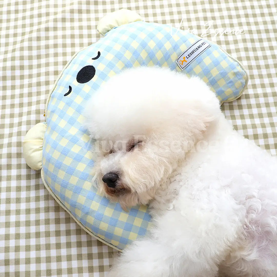 Machine-washable plush pet pillow for everyday small dog and cat comfort - vivaessencepet
